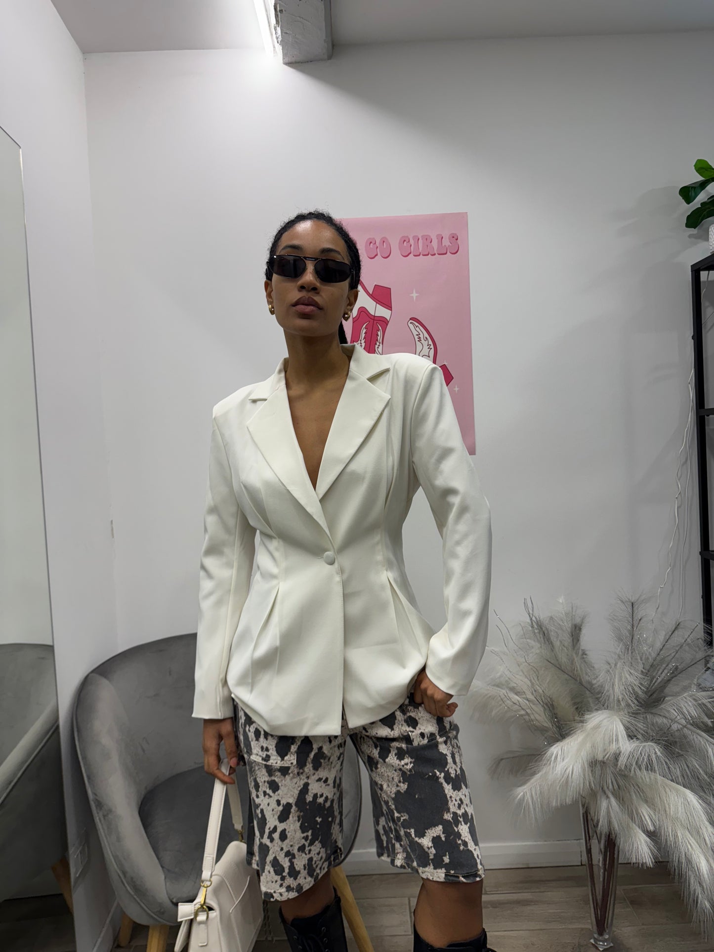 BLAZER SFIANCATO PANNA