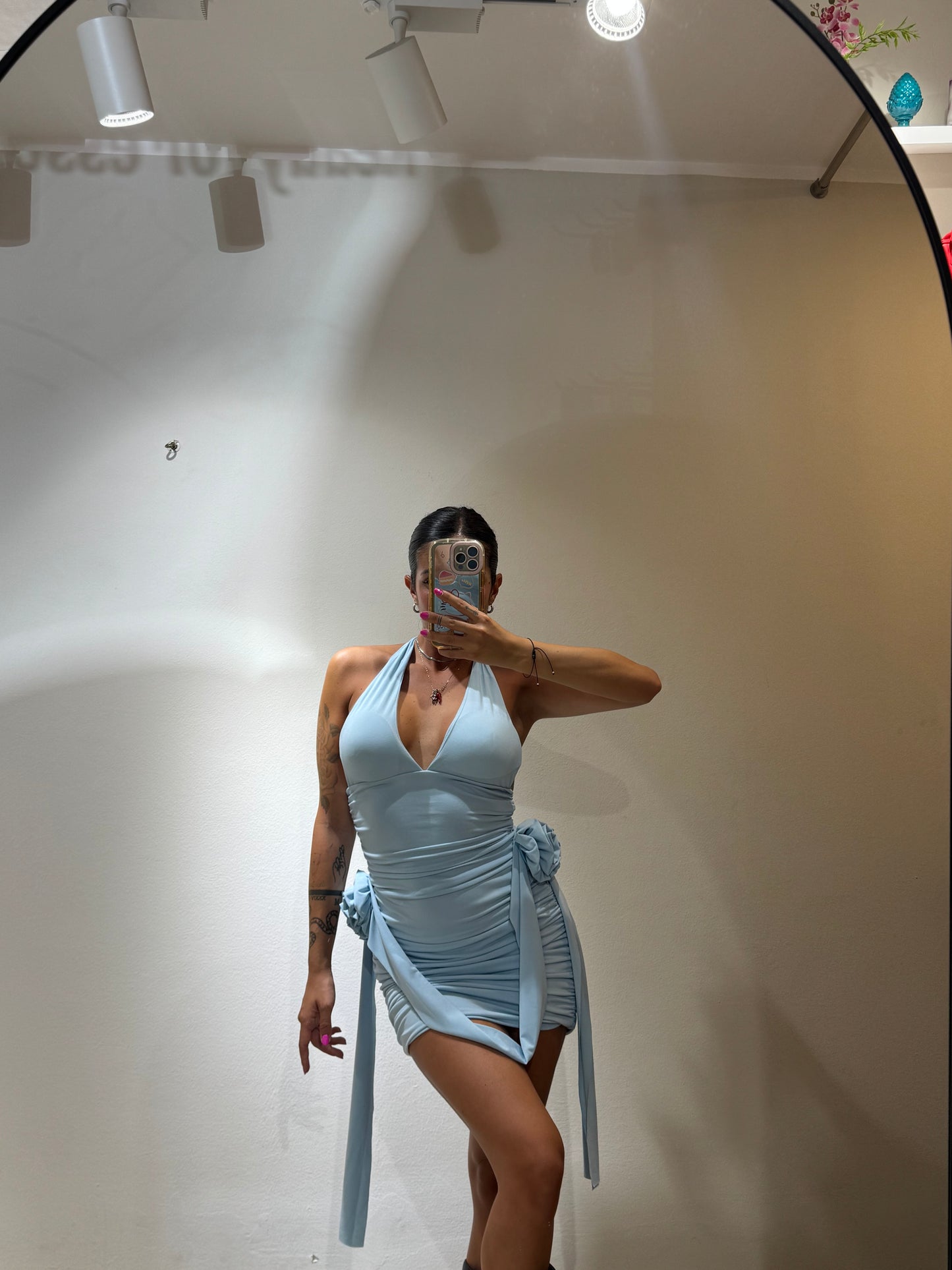 MINI DRESS ROSE PARTY