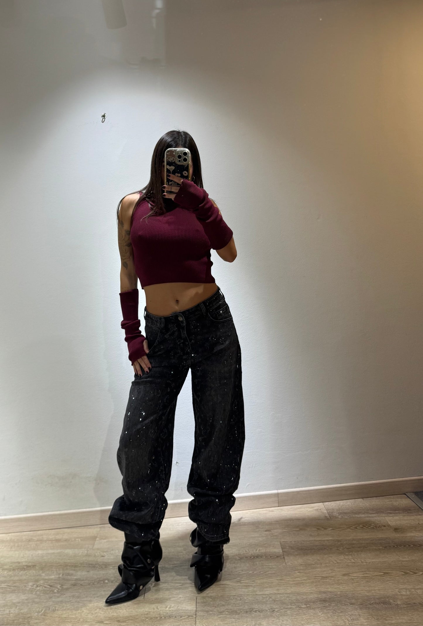 DENIM GLITTER LEO