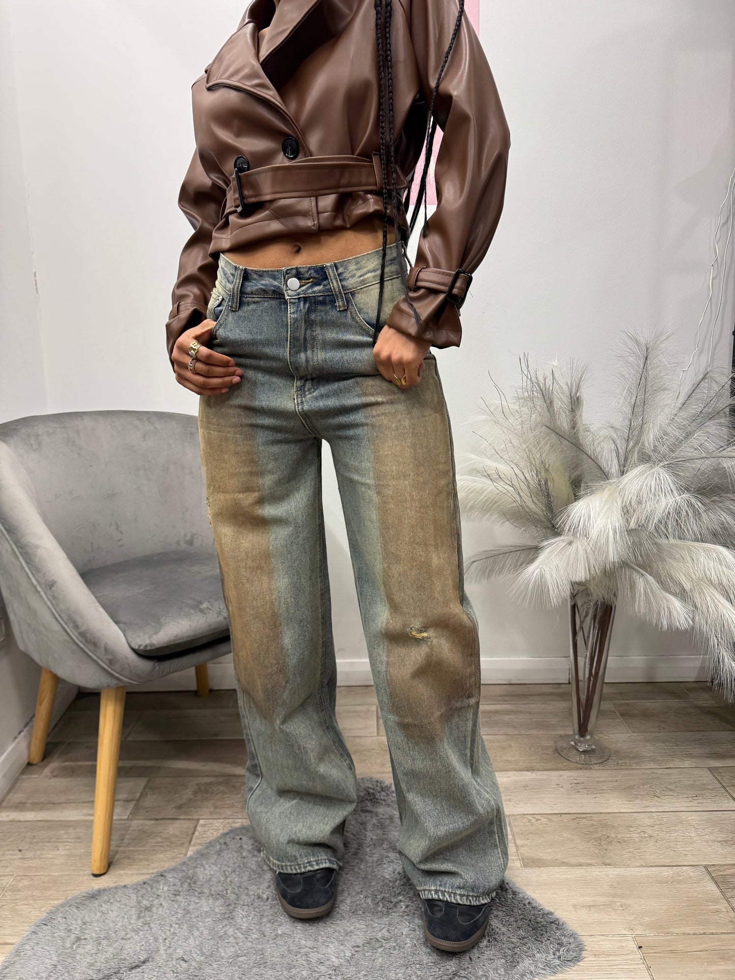 DENIM SFUMATO MARRONE