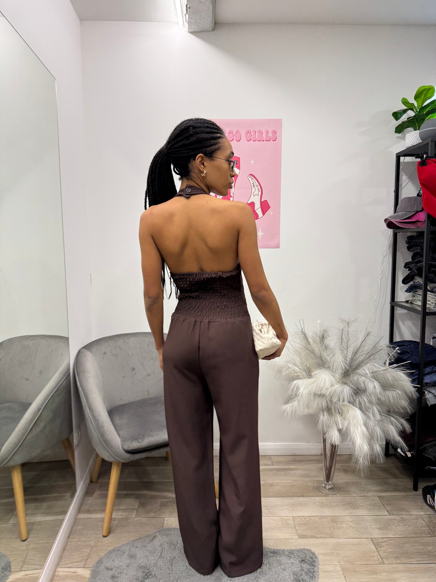 JUMPSUIT SARTORIALE BROWN