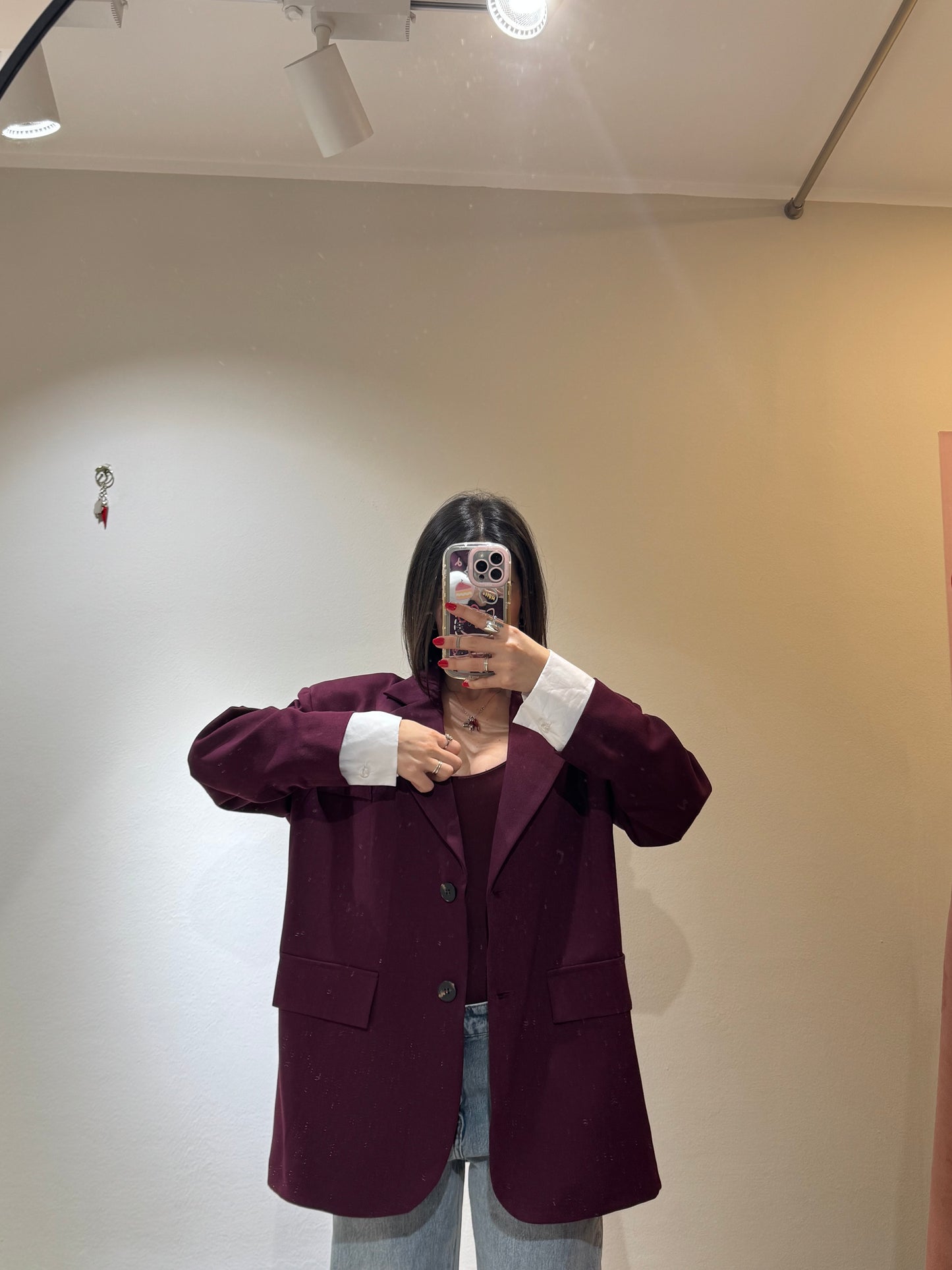 BLAZER OVER JUST BORDEUAX