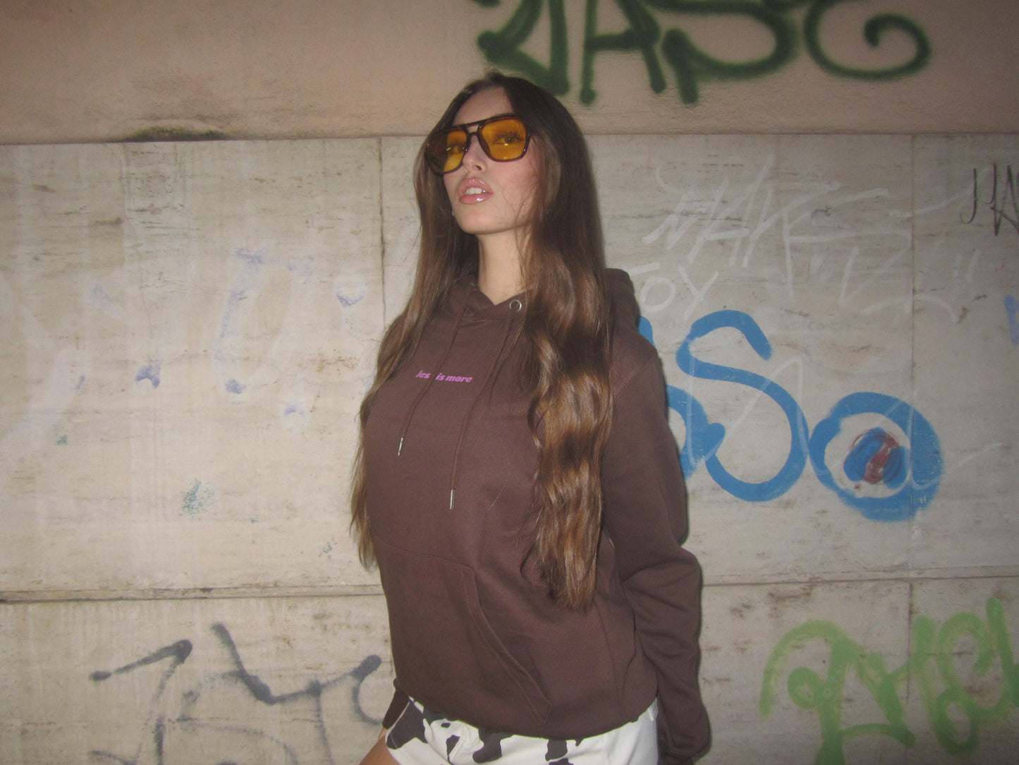 HOODIE HOT GIRL CLUB CHOCO