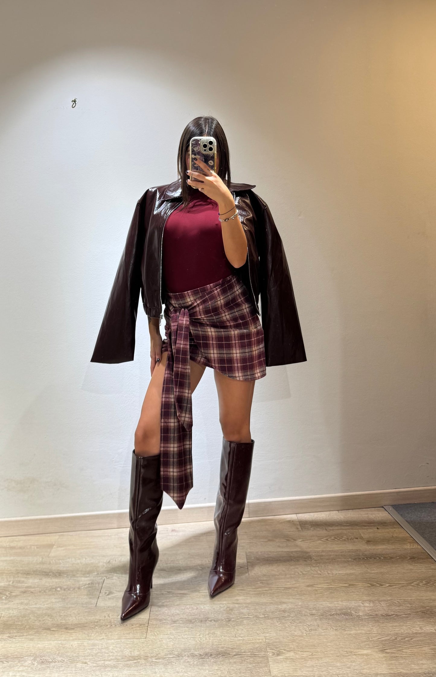 MINI SKIRT QUADRI