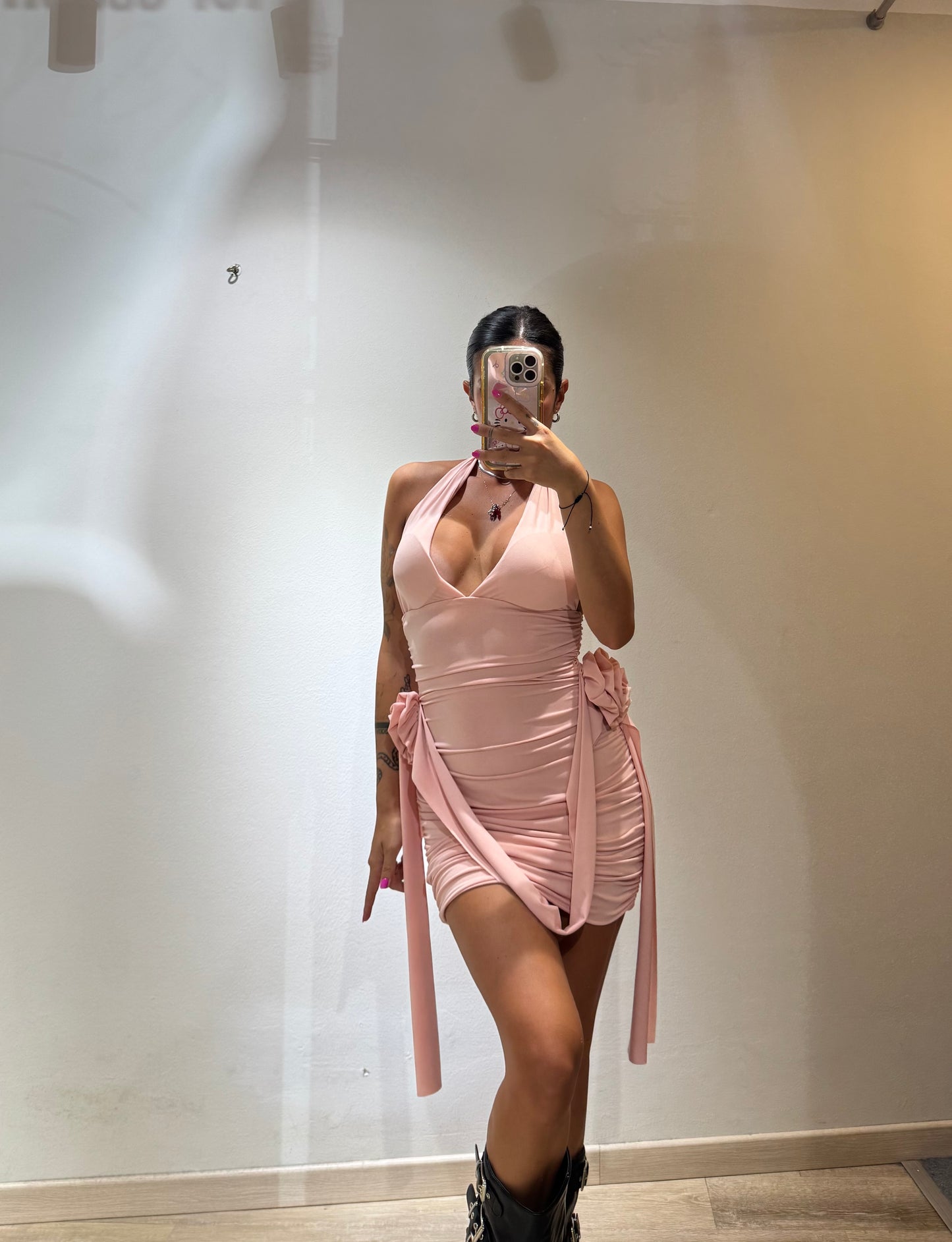MINI DRESS ROSE PARTY