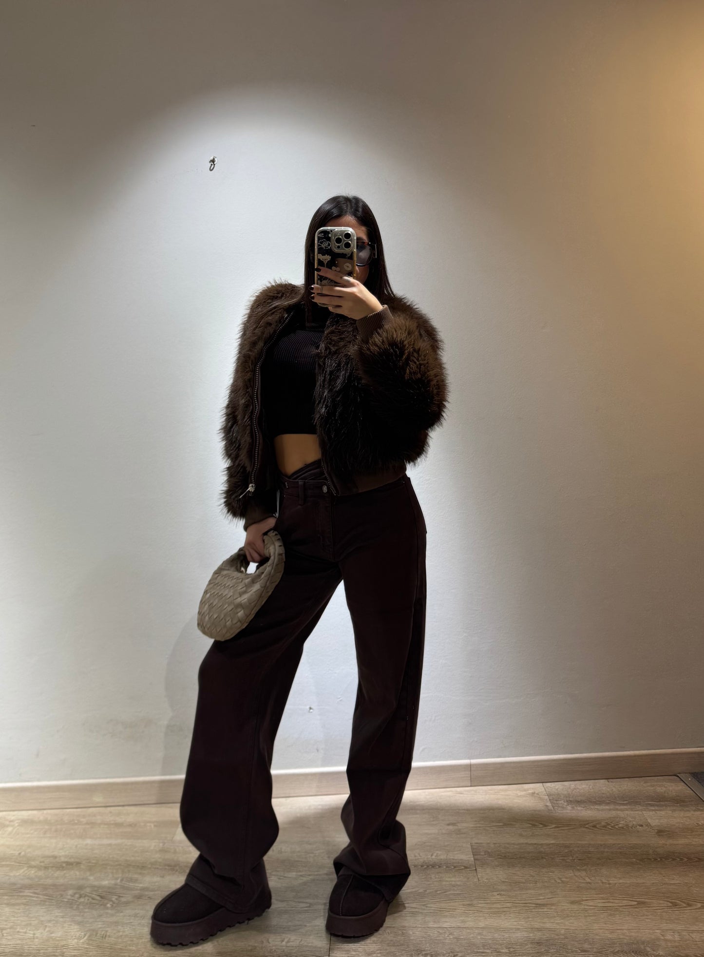 DENIM ASIMMETRICO BROWN