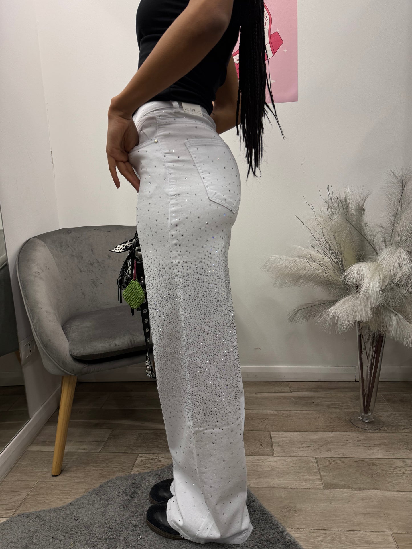 DENIM GLITTER WHITE