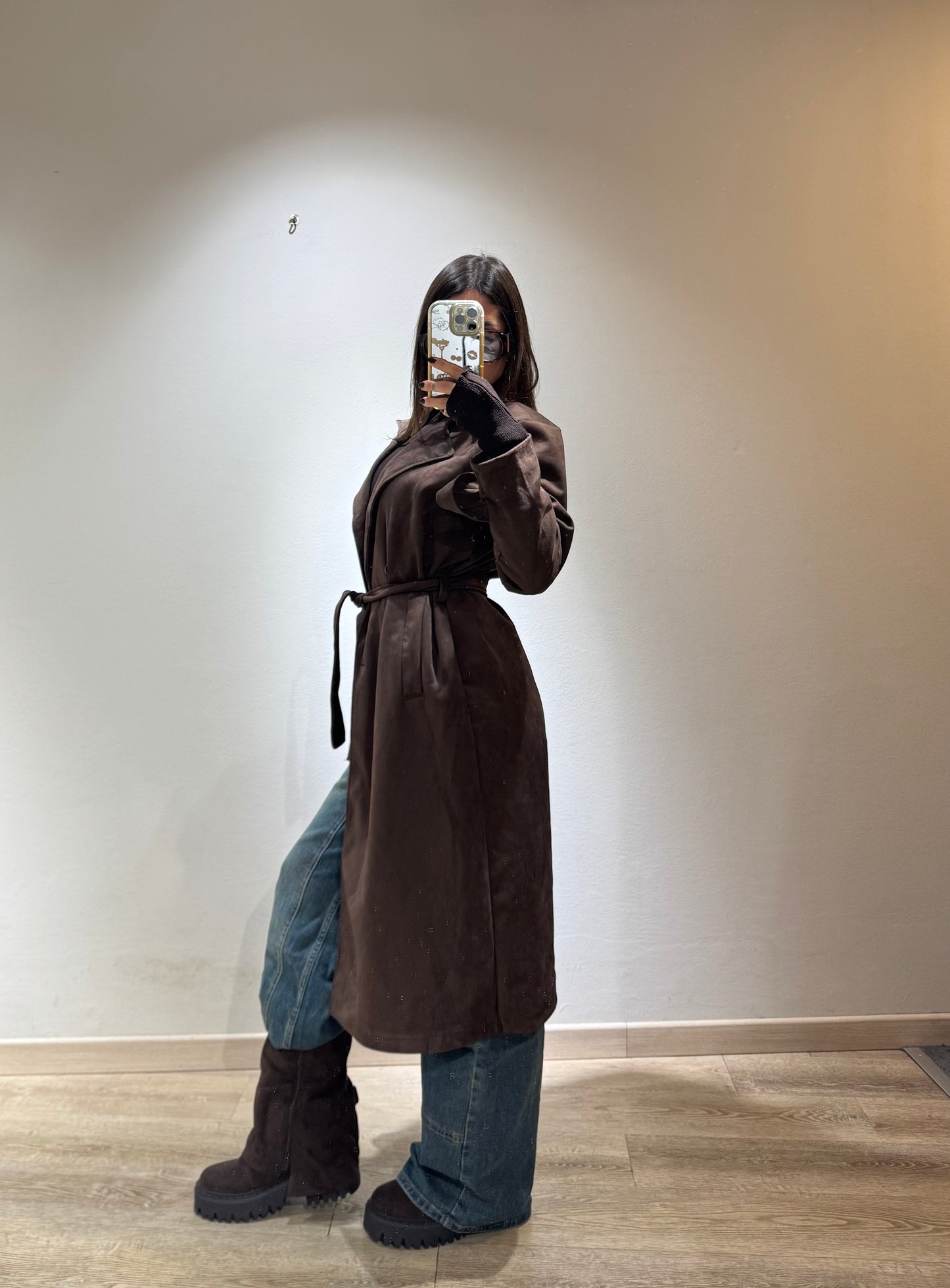 TRENCH CAMOSCIO