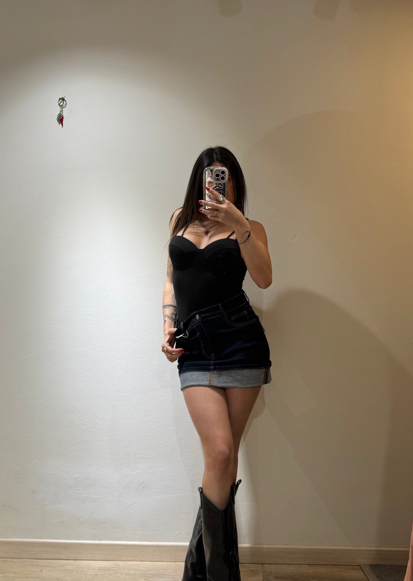 MINI SKIRT PIEGONE