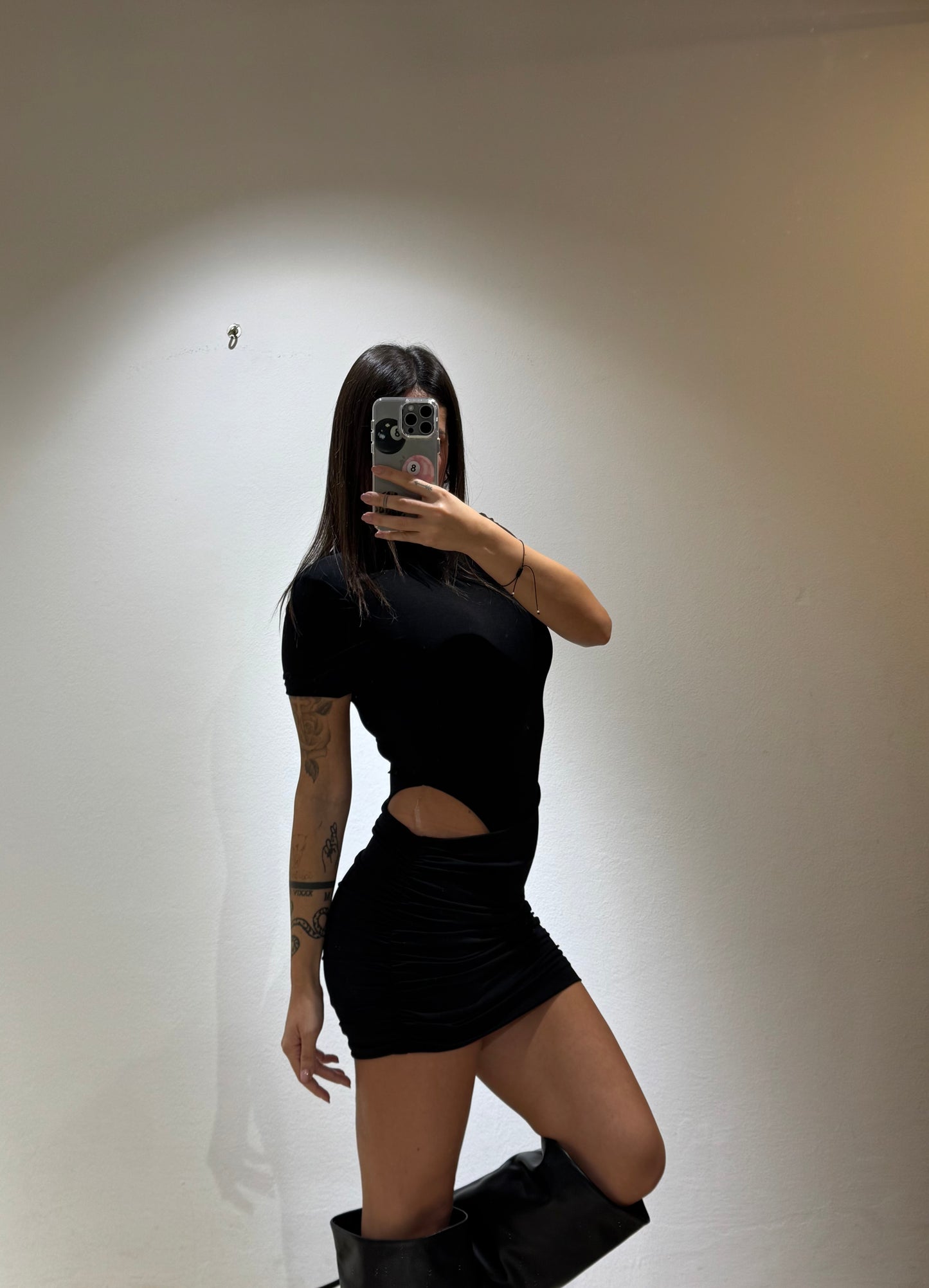 MINI DRESS NICOLE MANICA CORTA