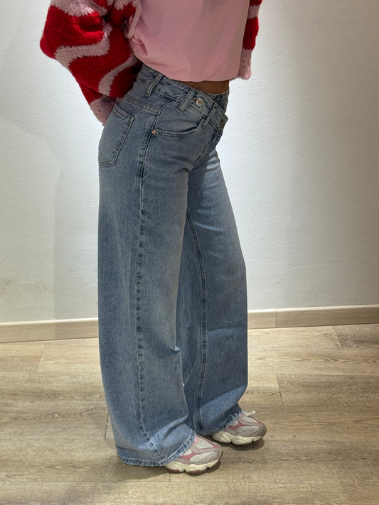 DENIM ASIMMETRICO WIDE LEG