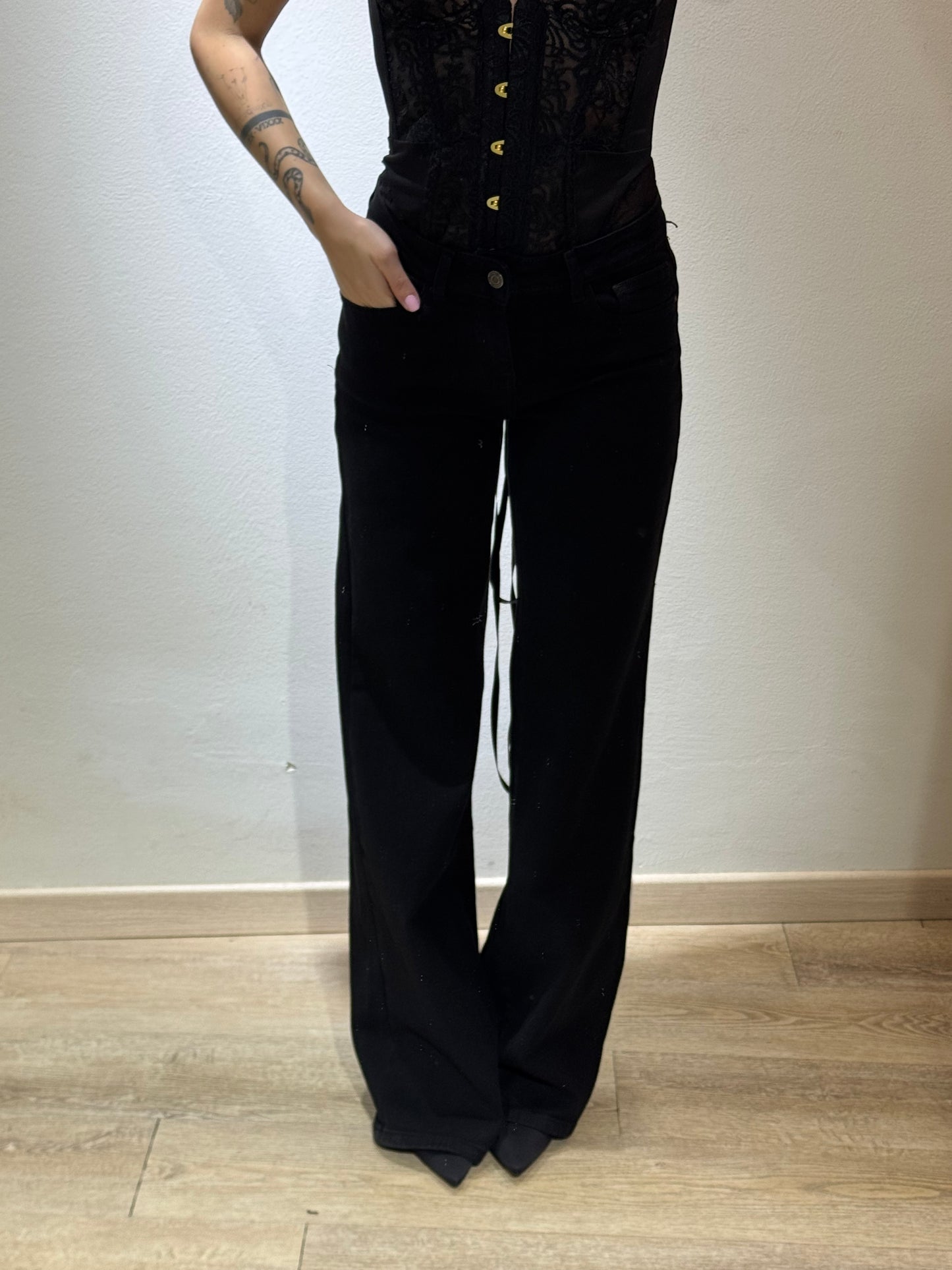 DENIM VITA BASSA BLACK
