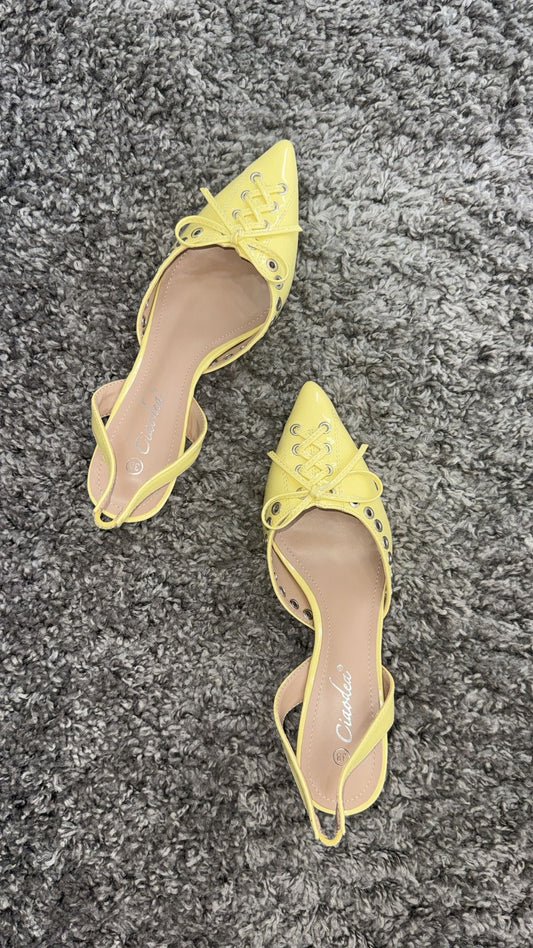 DECOLETTE VINILE YELLOW