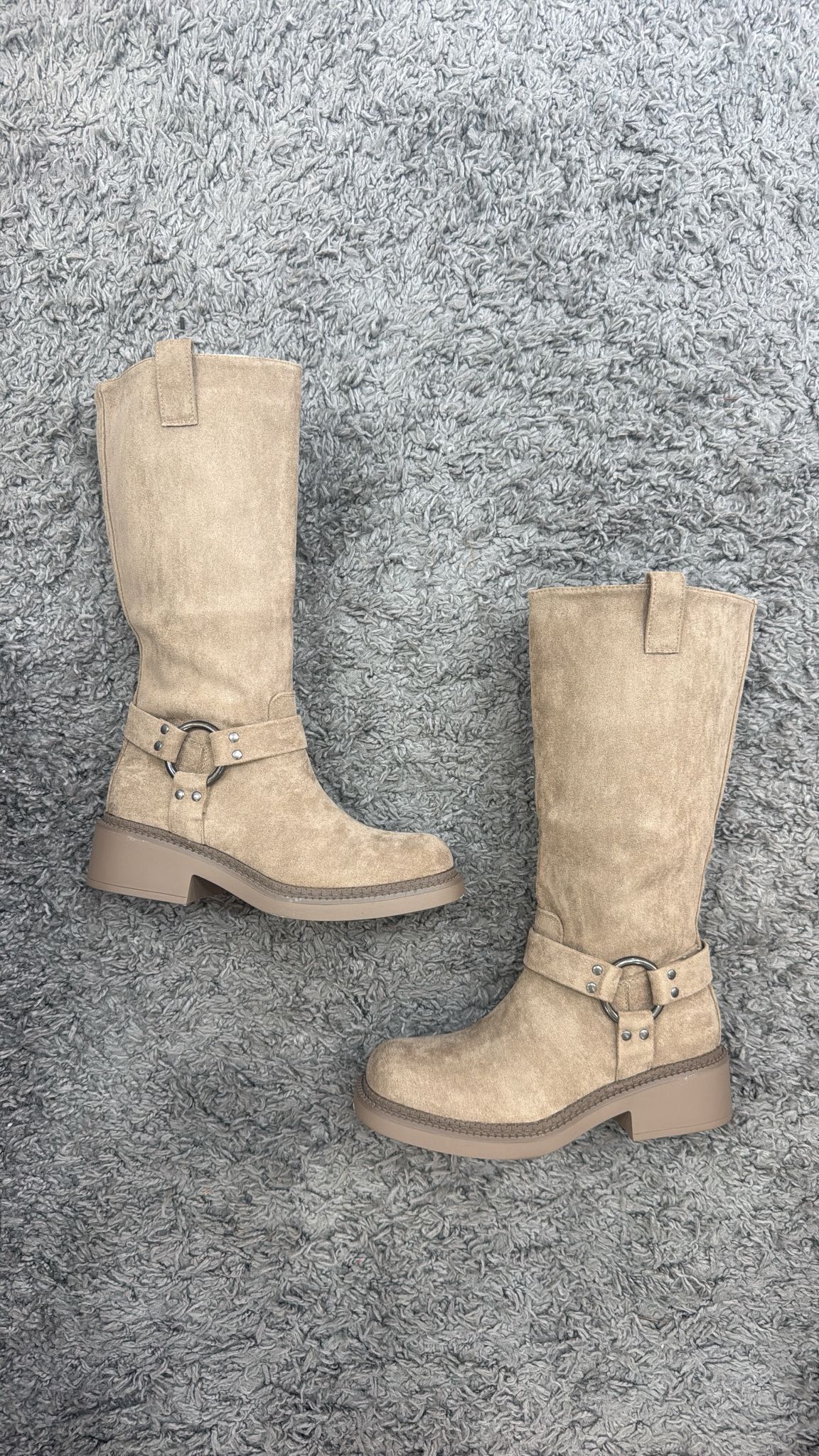 BIKER MIU CAMOSCIO BEIGE