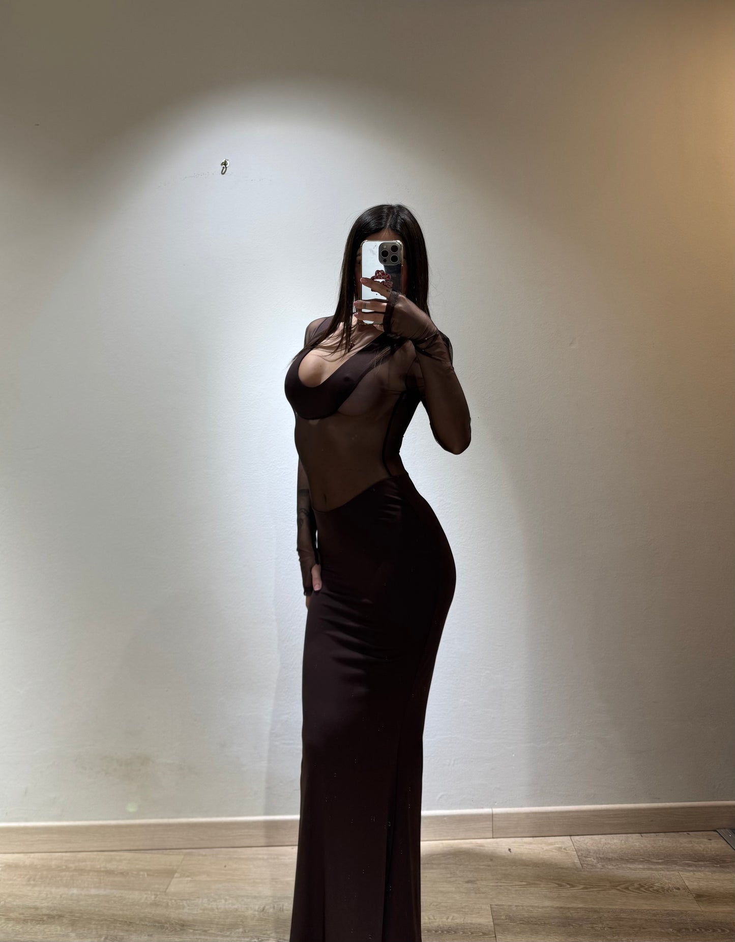 LONG DRESS VELATO