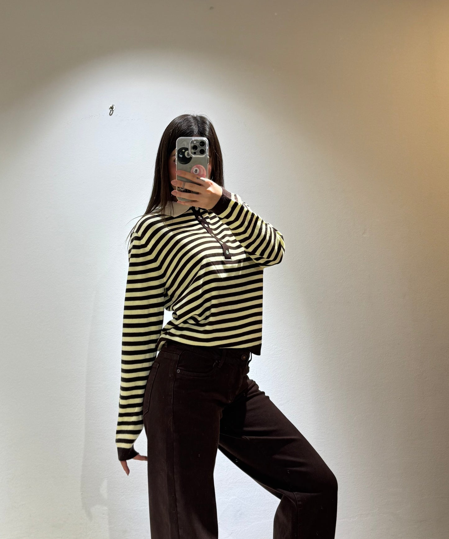 PULL OVER VISCOSA RIGHE