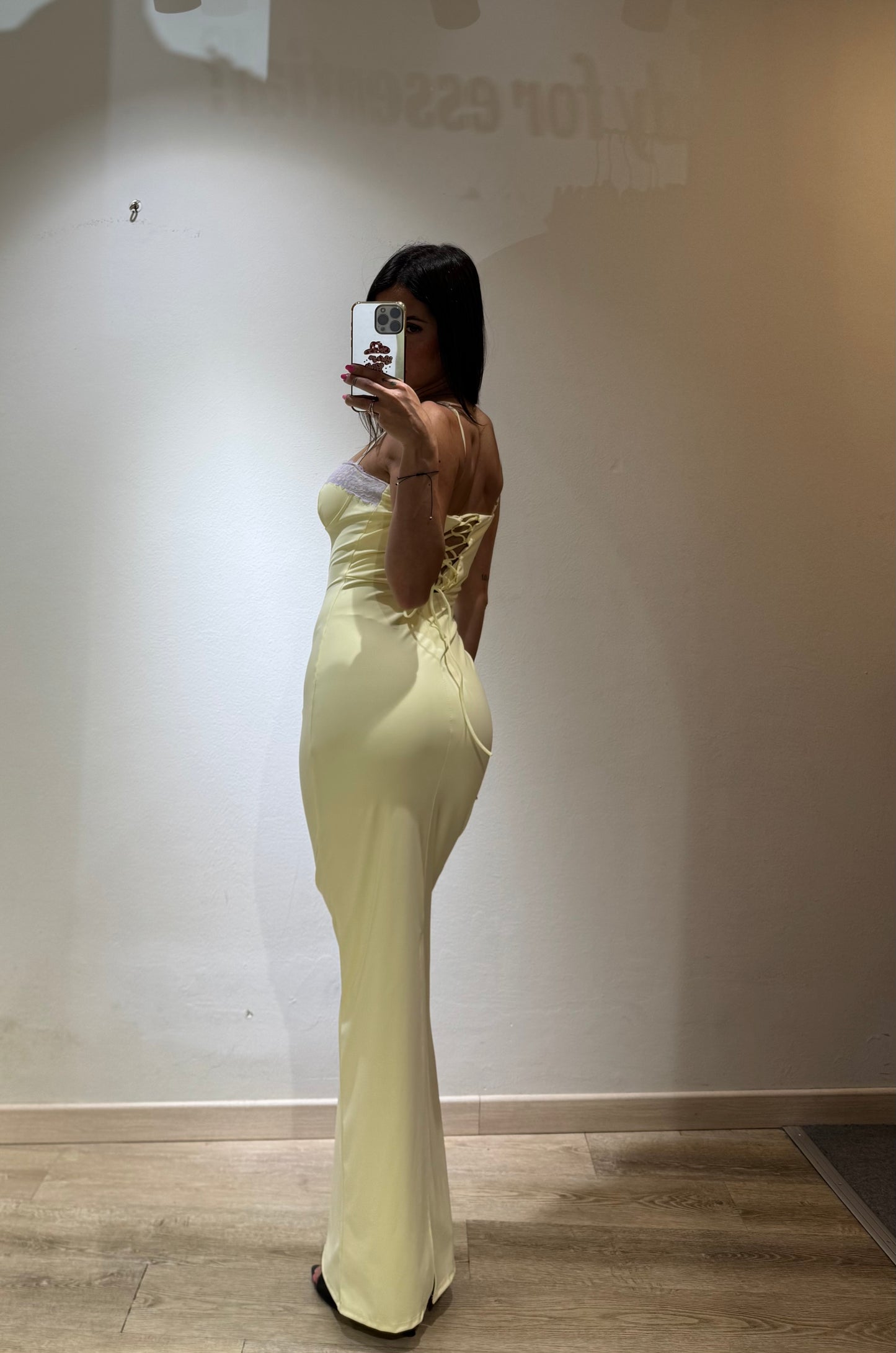 LONG DRESS BRALETTE PIZZO