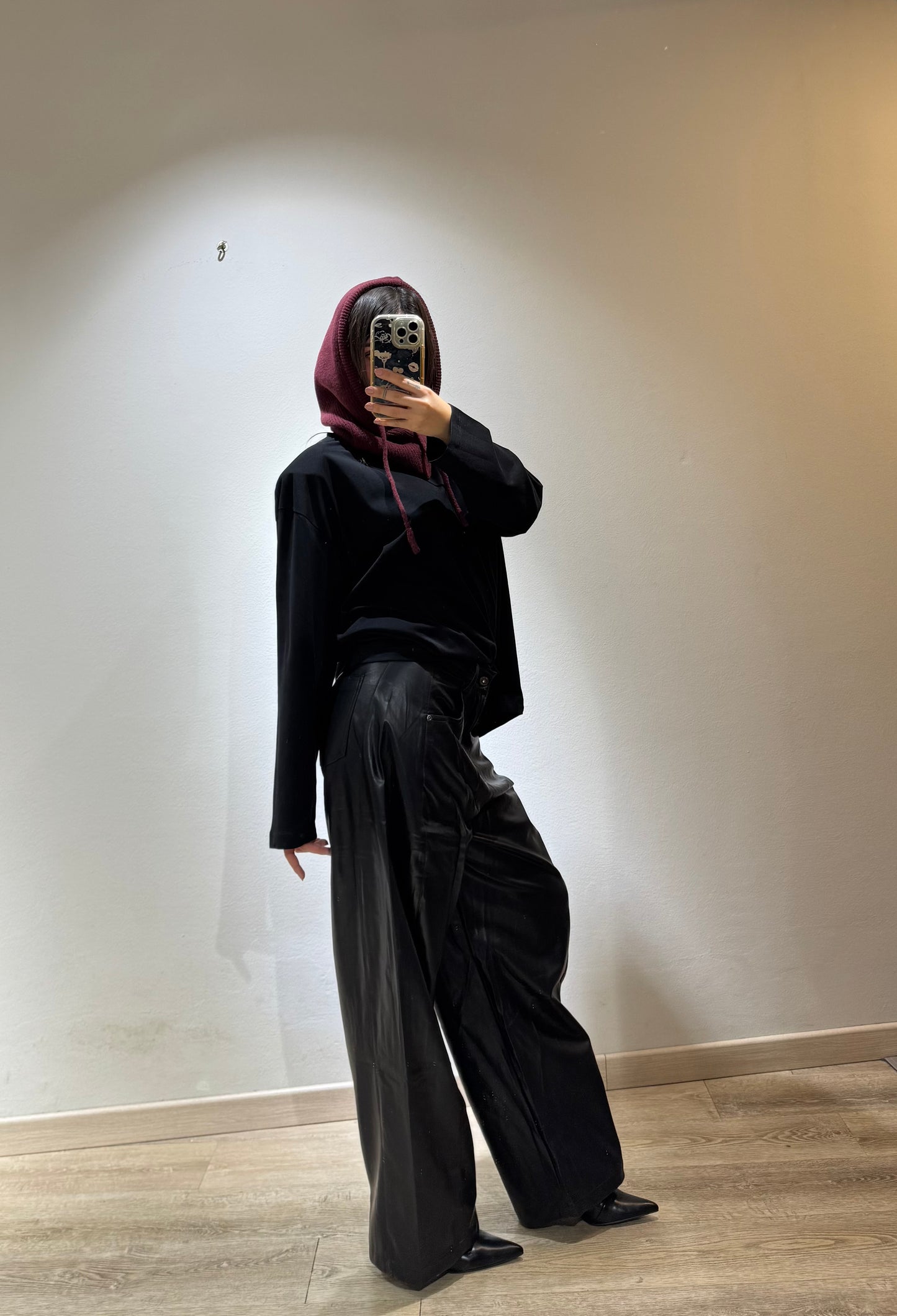 PANTA BALOOON BLACK ECOPELLE