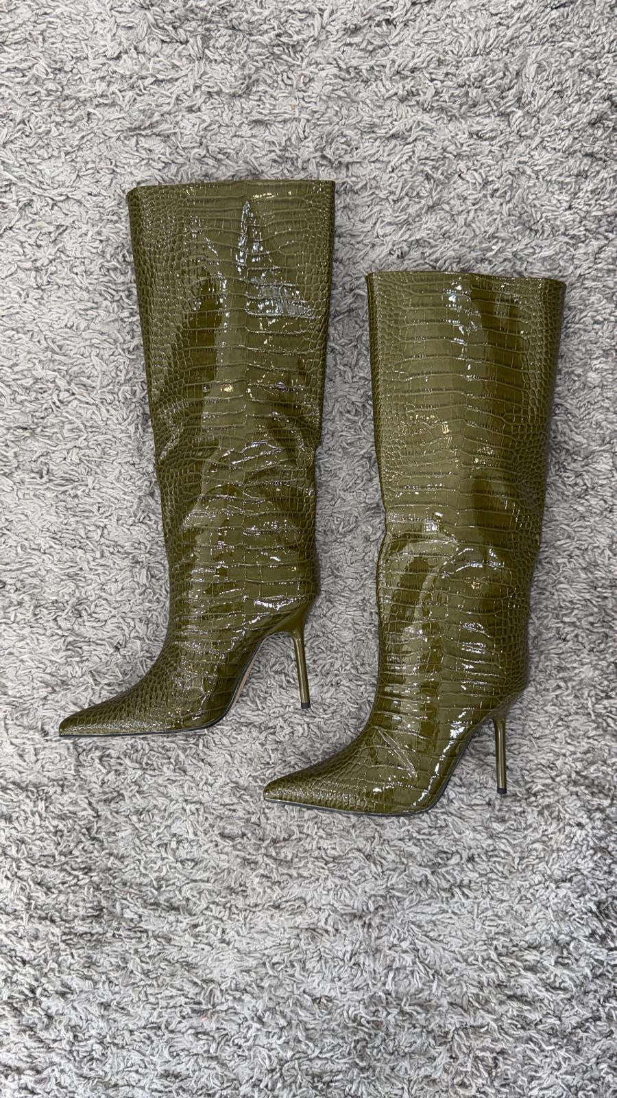 BOOTS VINILE OLIVE GREEN