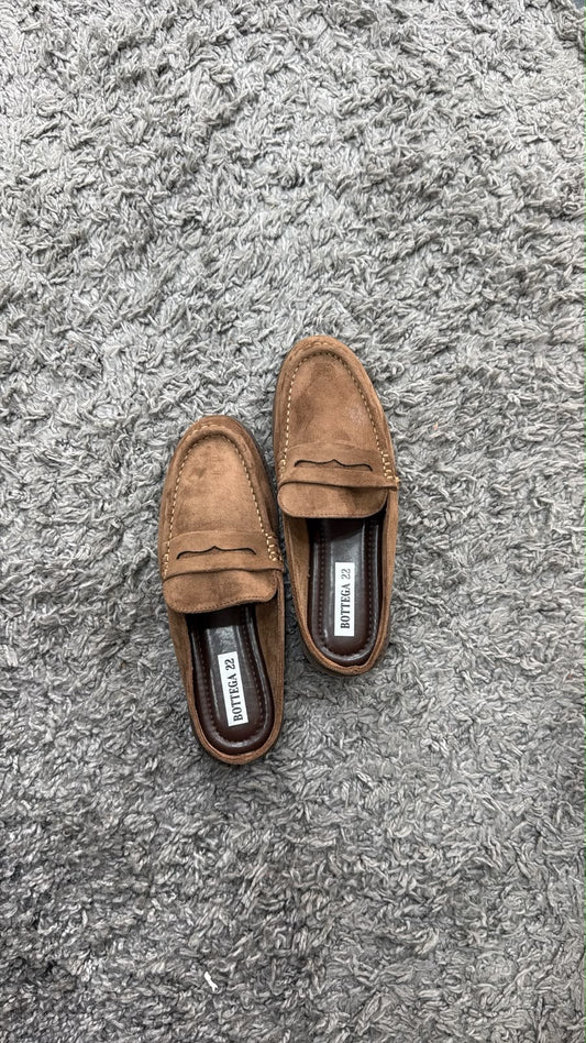 MOCASSINO SLIP ON CAMOSCIO CAMEL