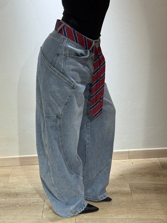 DENIM CRAVATTA SUPER BALOON