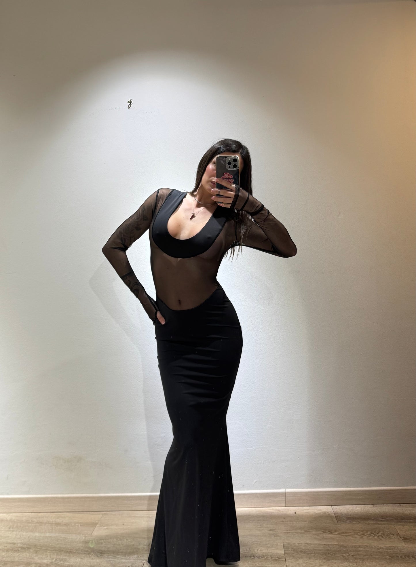 LONG DRESS VELATO