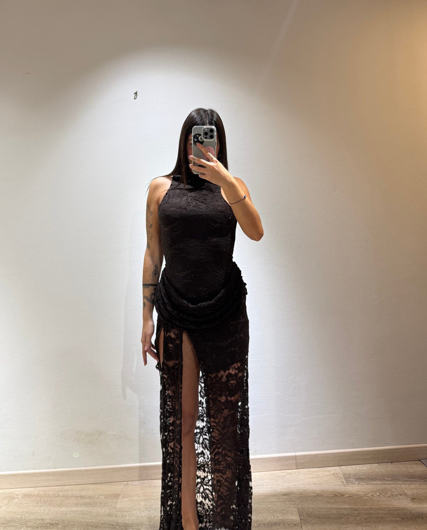 LONG DRESS LOLA MACRAME