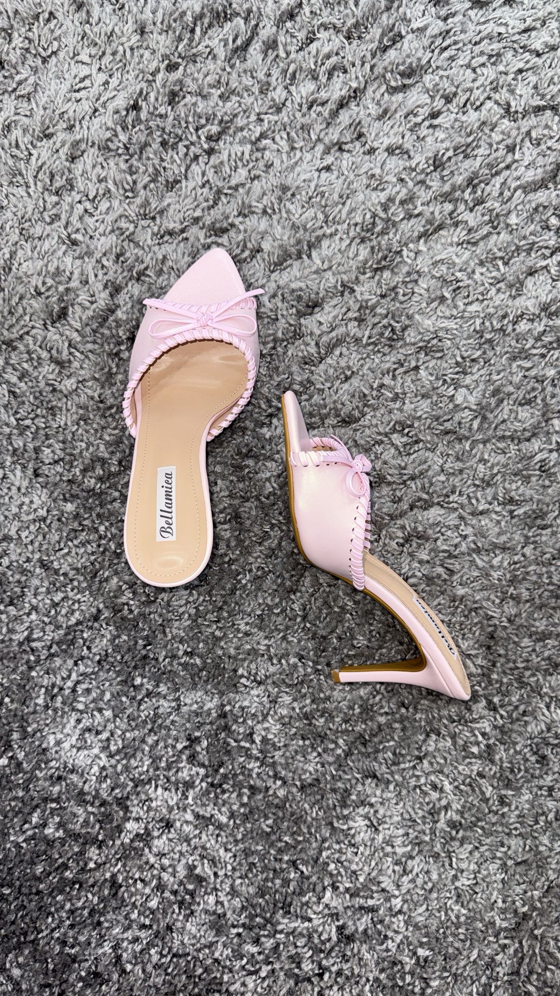 MULES FIOCCO VINILE PINK