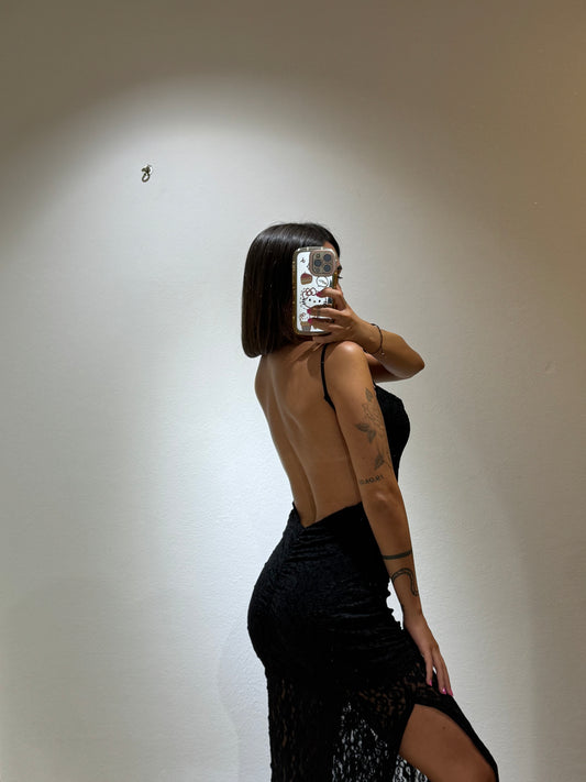 LONG DRESS MACRAME