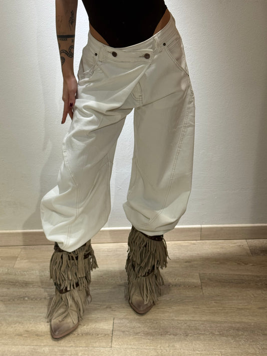 DENIM SUPER INCROCIO BALOON WHITE