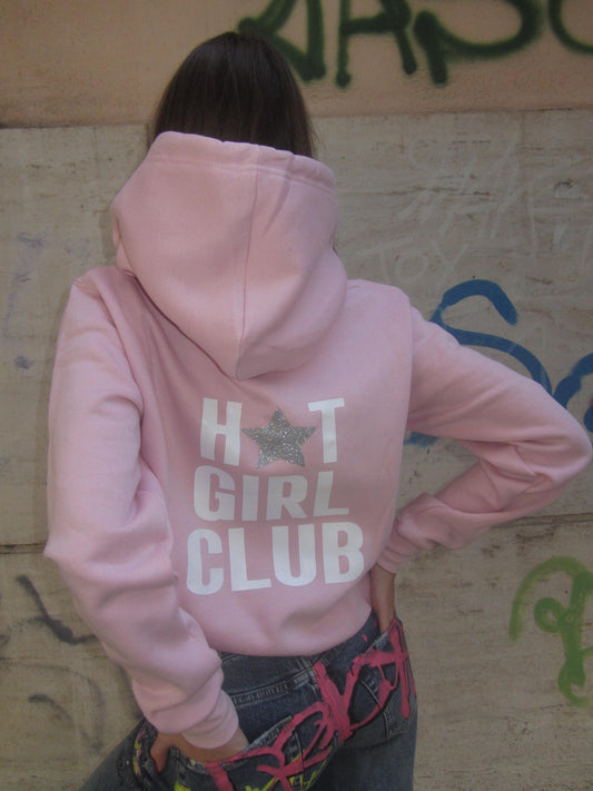 HOODIE HOT GIRL CLUB PINK