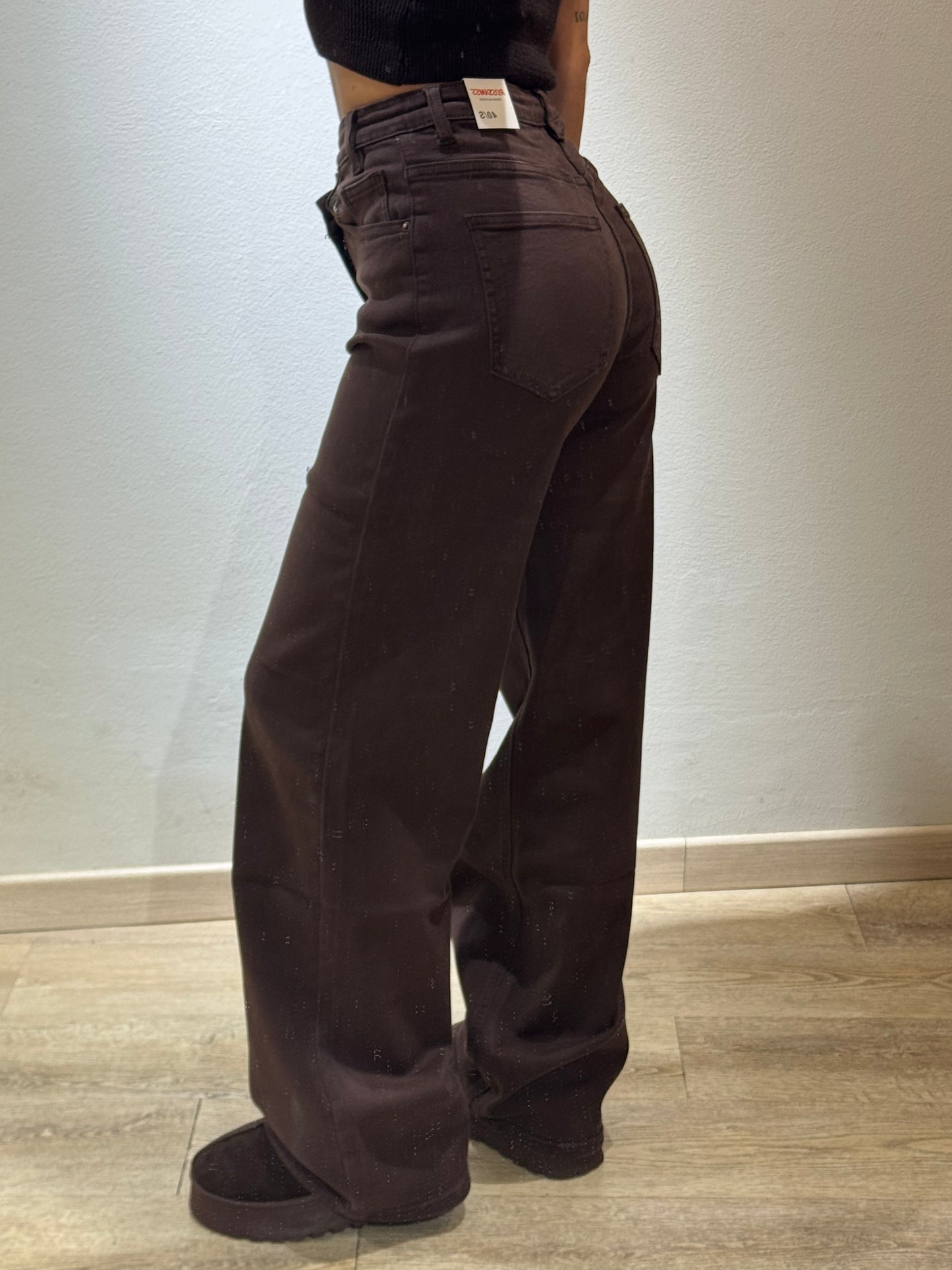 DENIM ASIMMETRICO BROWN