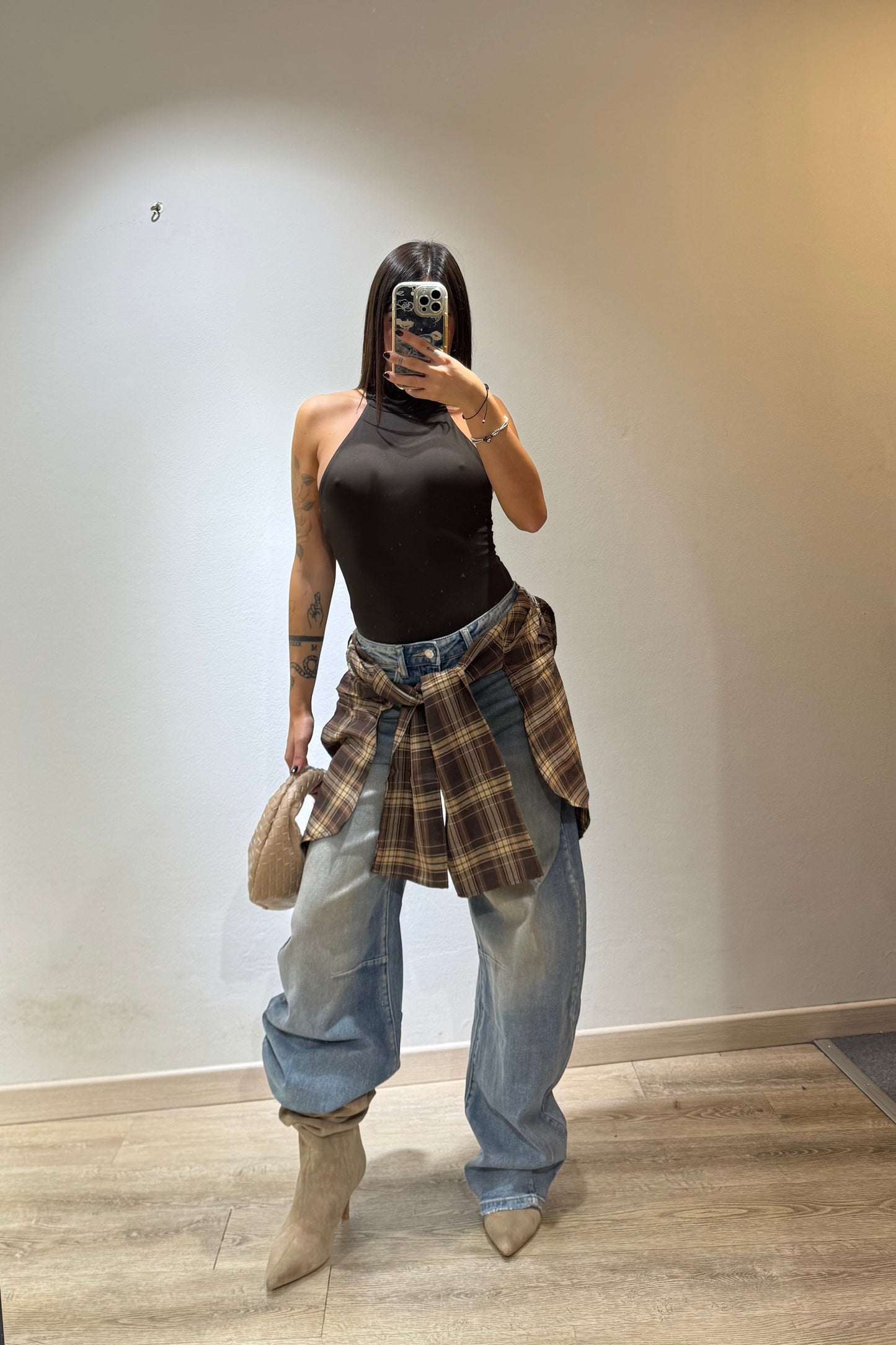 DENIM BALOON CAMICIA