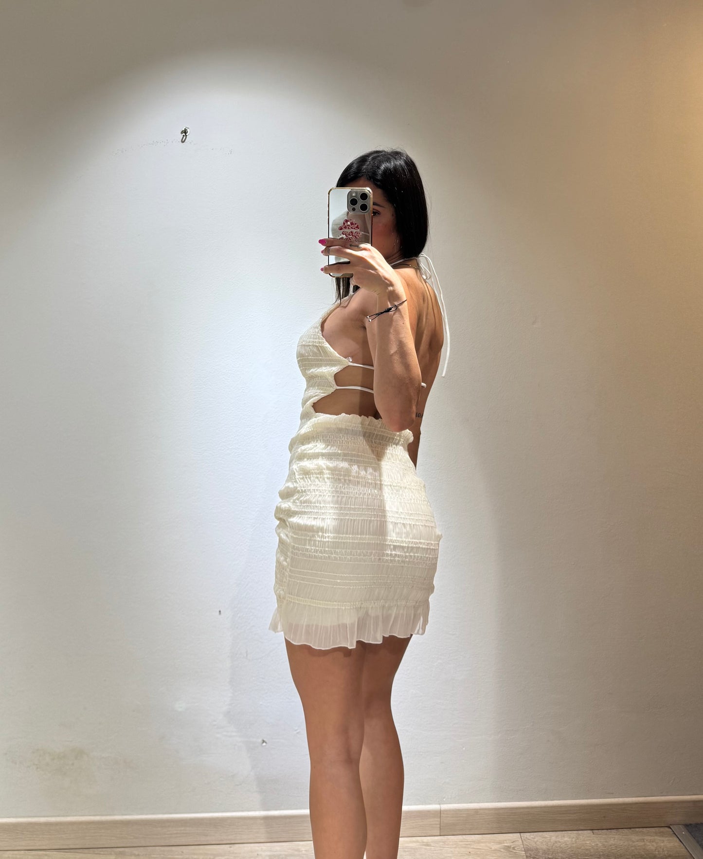 MINI DRESS PLISSE GLITTER
