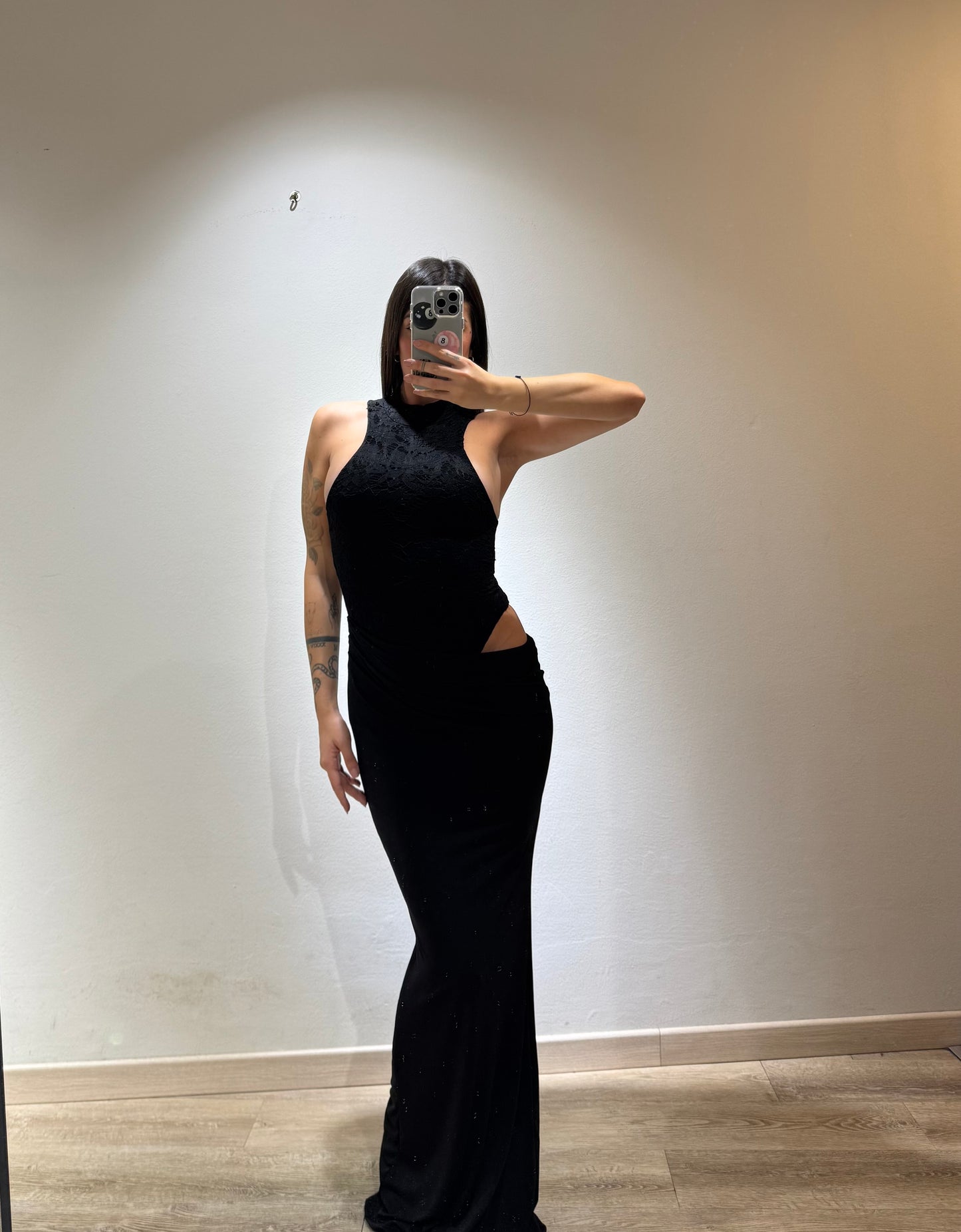 LONG DRESS NICOLE MACRAME