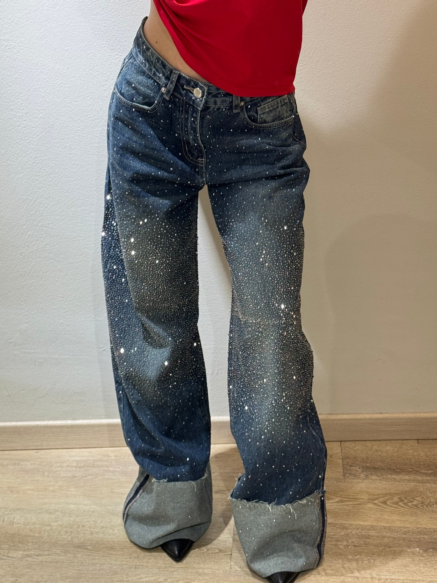 DENIM PIEGONE BLU LUXURY