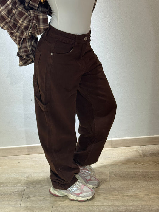 DENIM BALOON BROWN