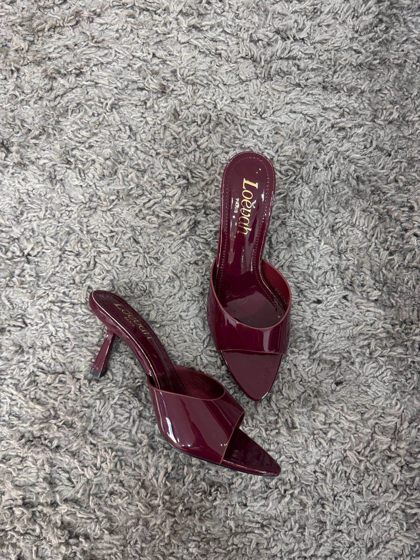 MULES VINILE BORDEAUX