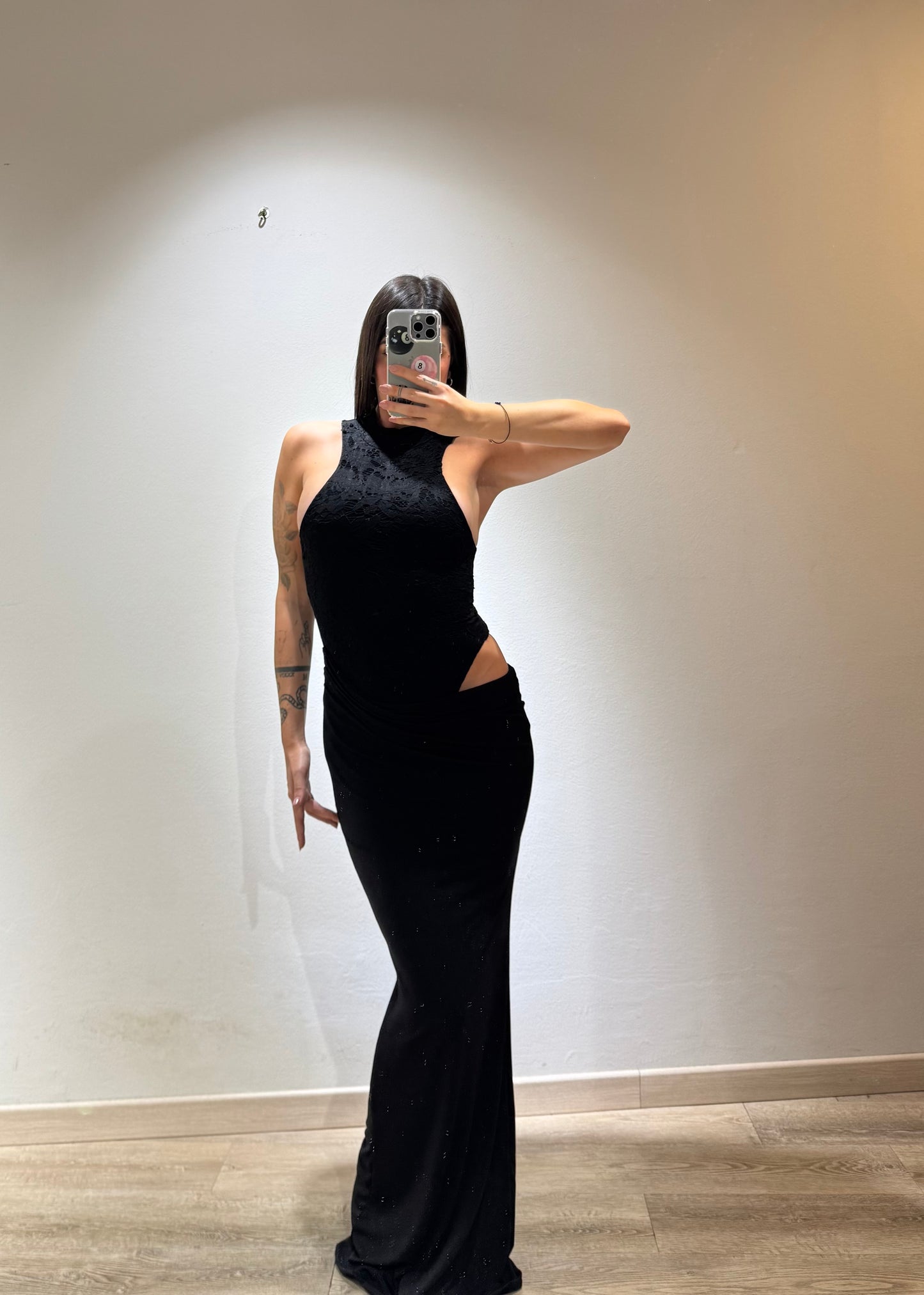 LONG DRESS NICOLE MACRAME