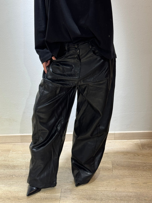 PANTA BALOOON BLACK ECOPELLE
