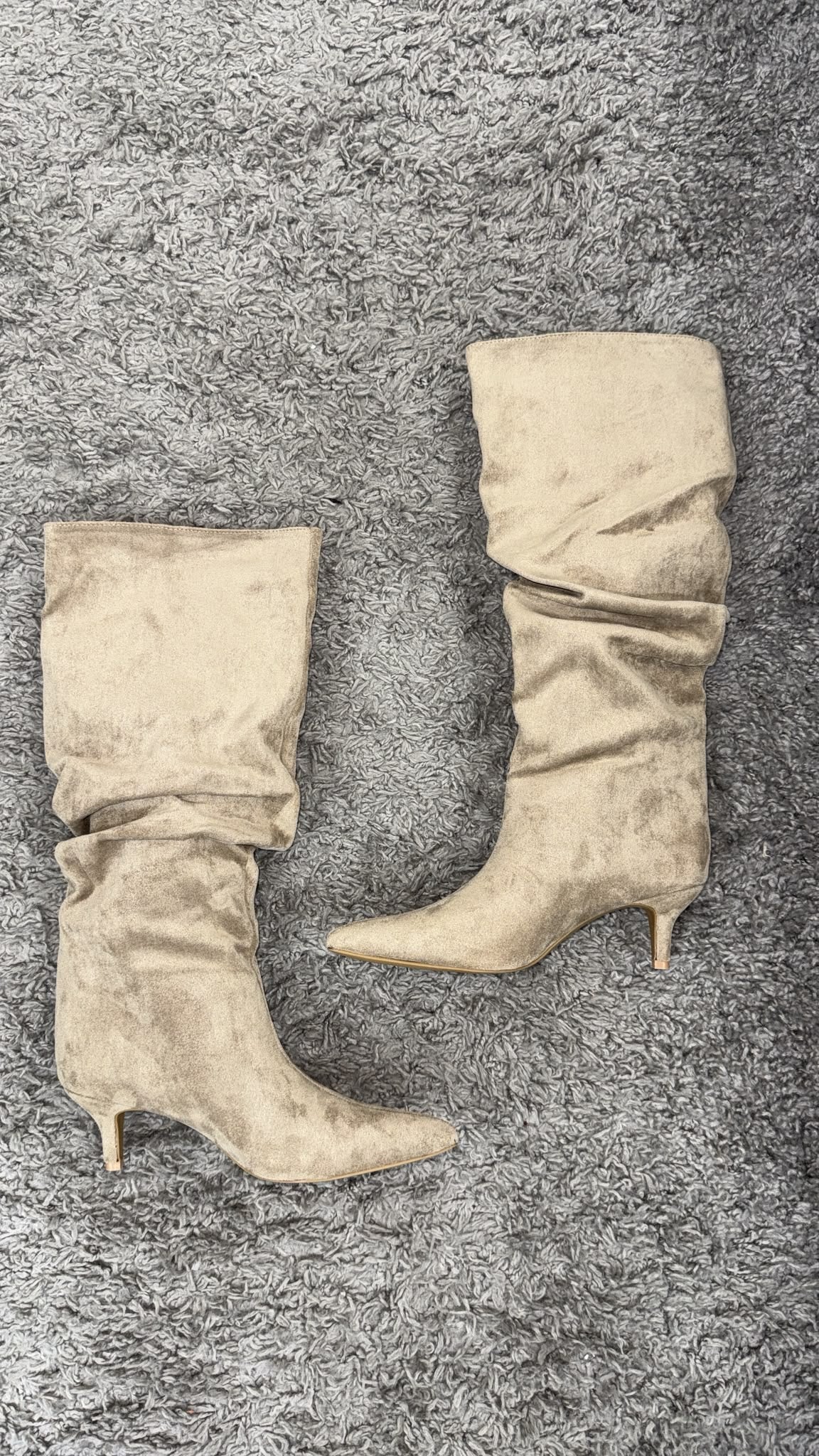 BOOTS CAMOSCIO BEIGE