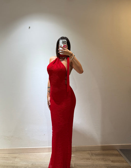 LONG DRESS MACRAME