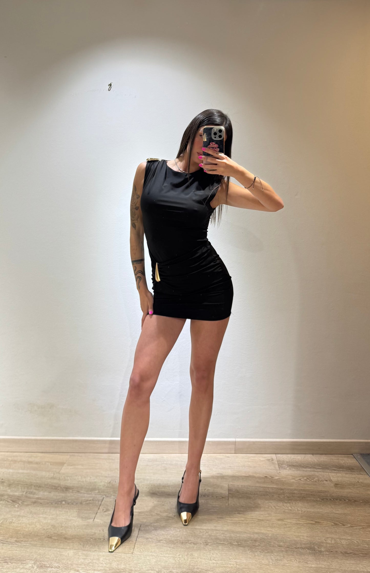 MINI DRESS GOCCIA GOLD