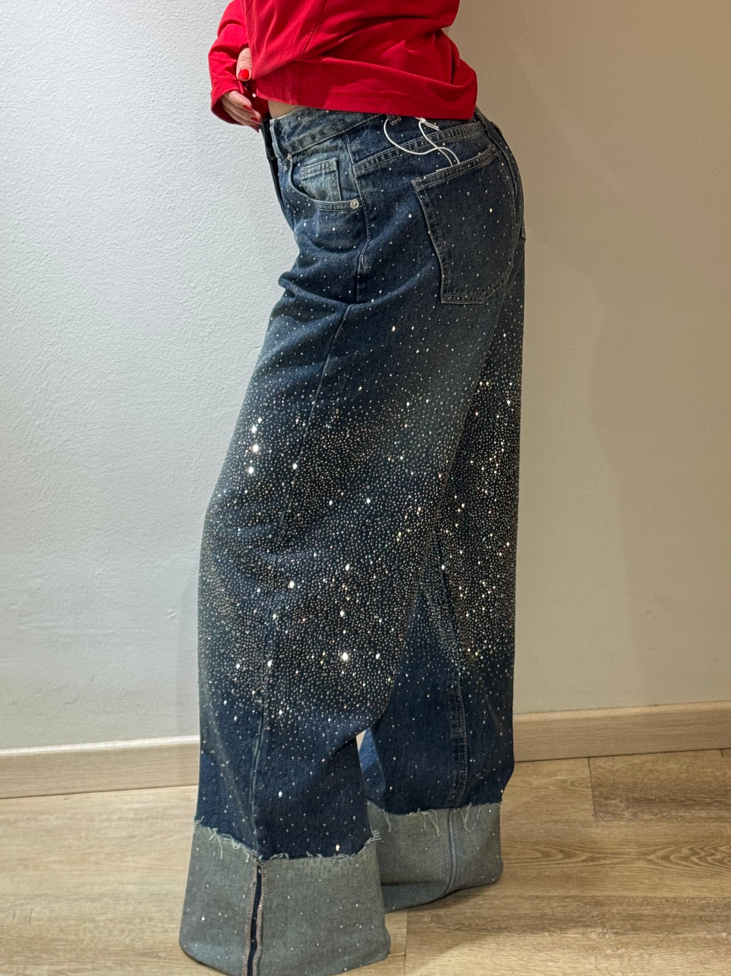 DENIM PIEGONE BLU LUXURY