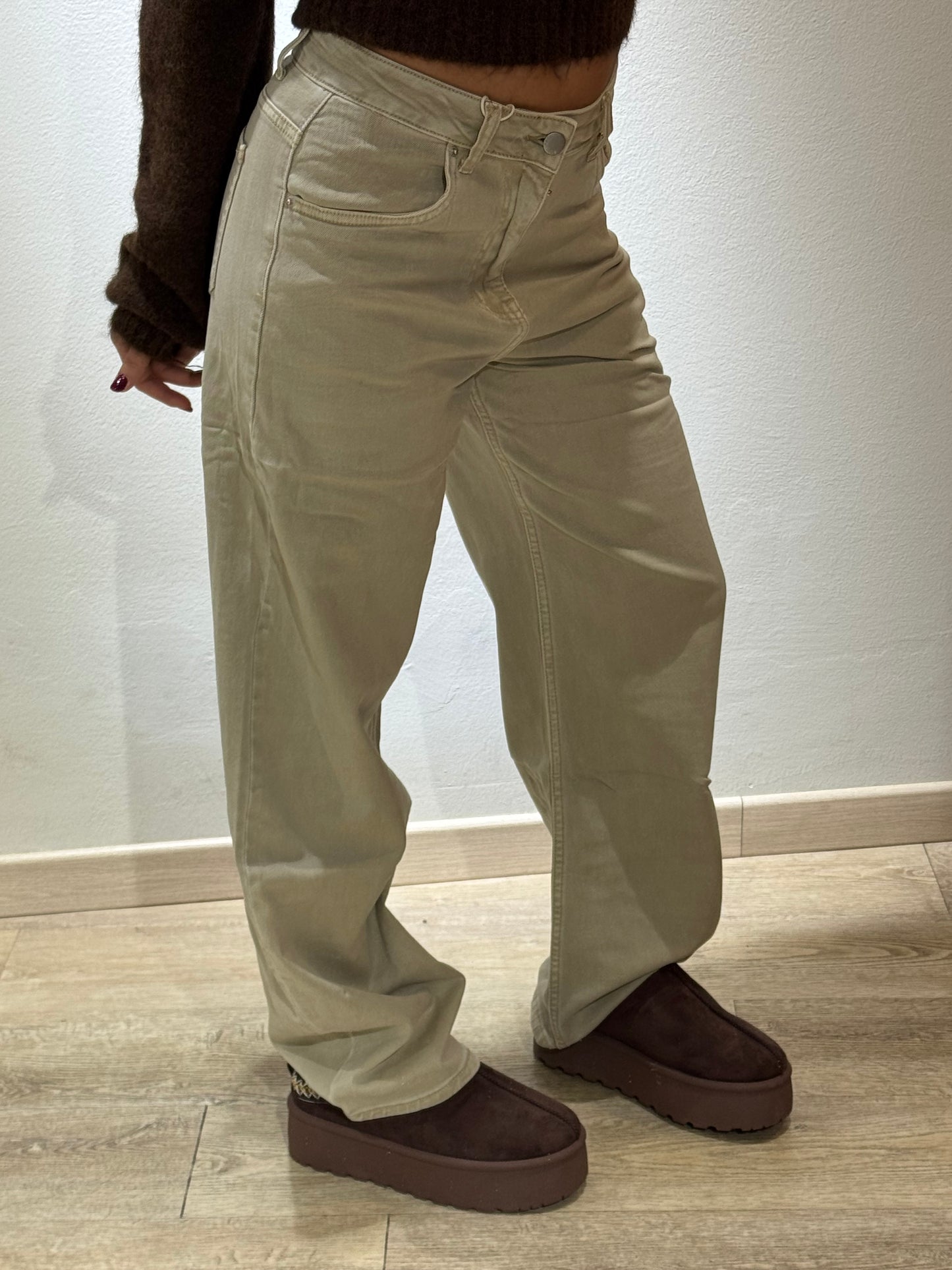 DENIM BALOON BEIGE