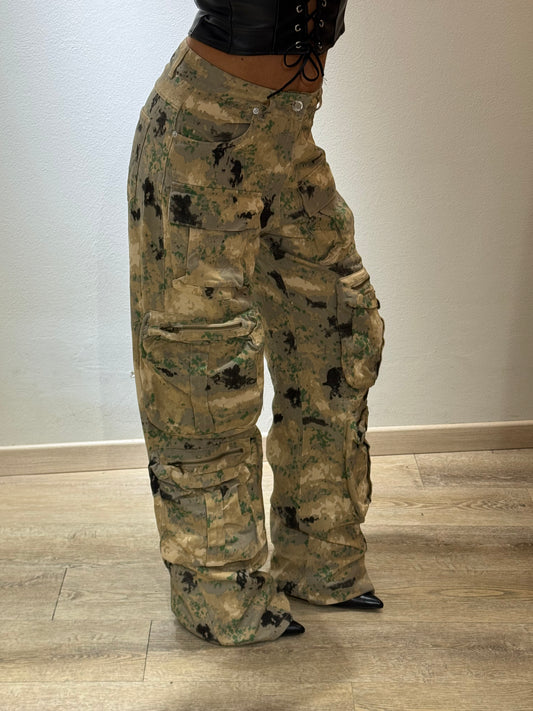 DENIM CARGO MILITARI