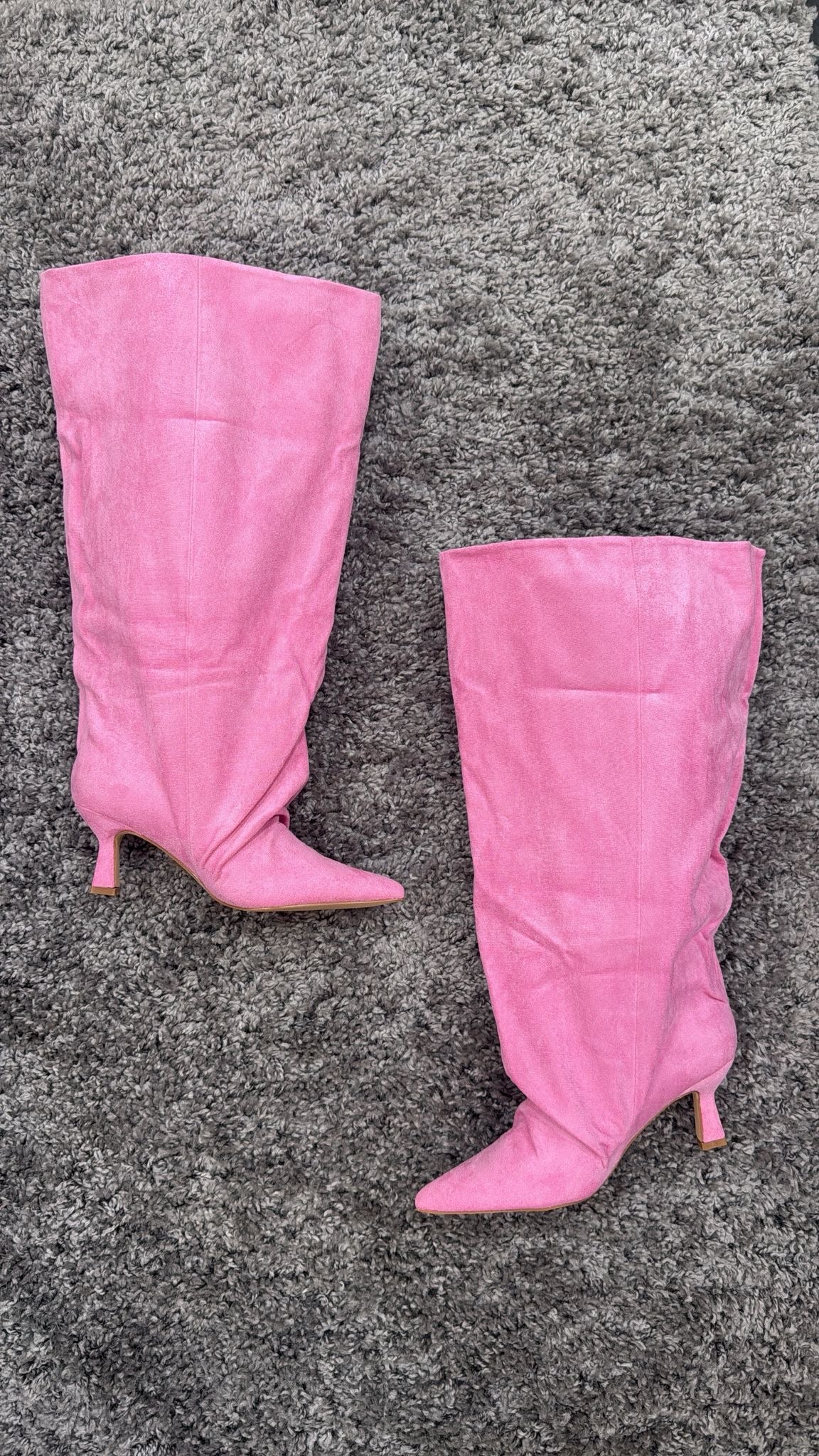 BOOTS CAMOSCIO PINK