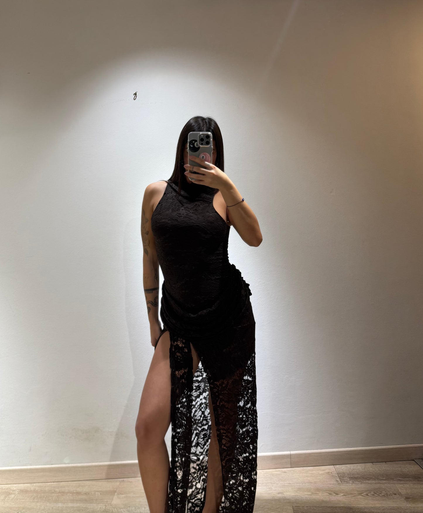 LONG DRESS LOLA MACRAME