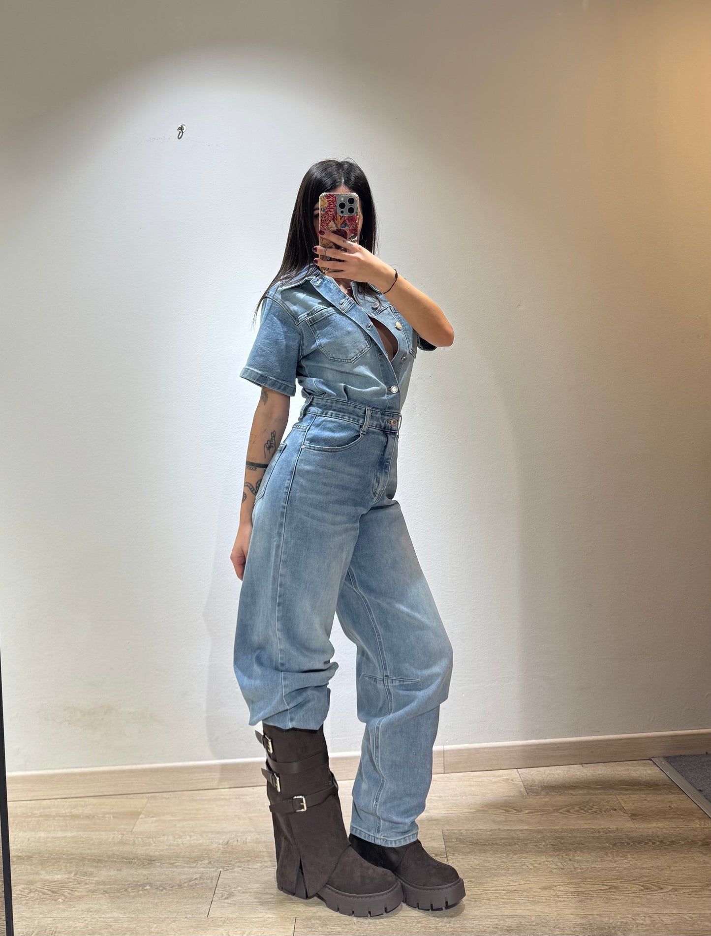 JUMPSUIT DENIM BALOON