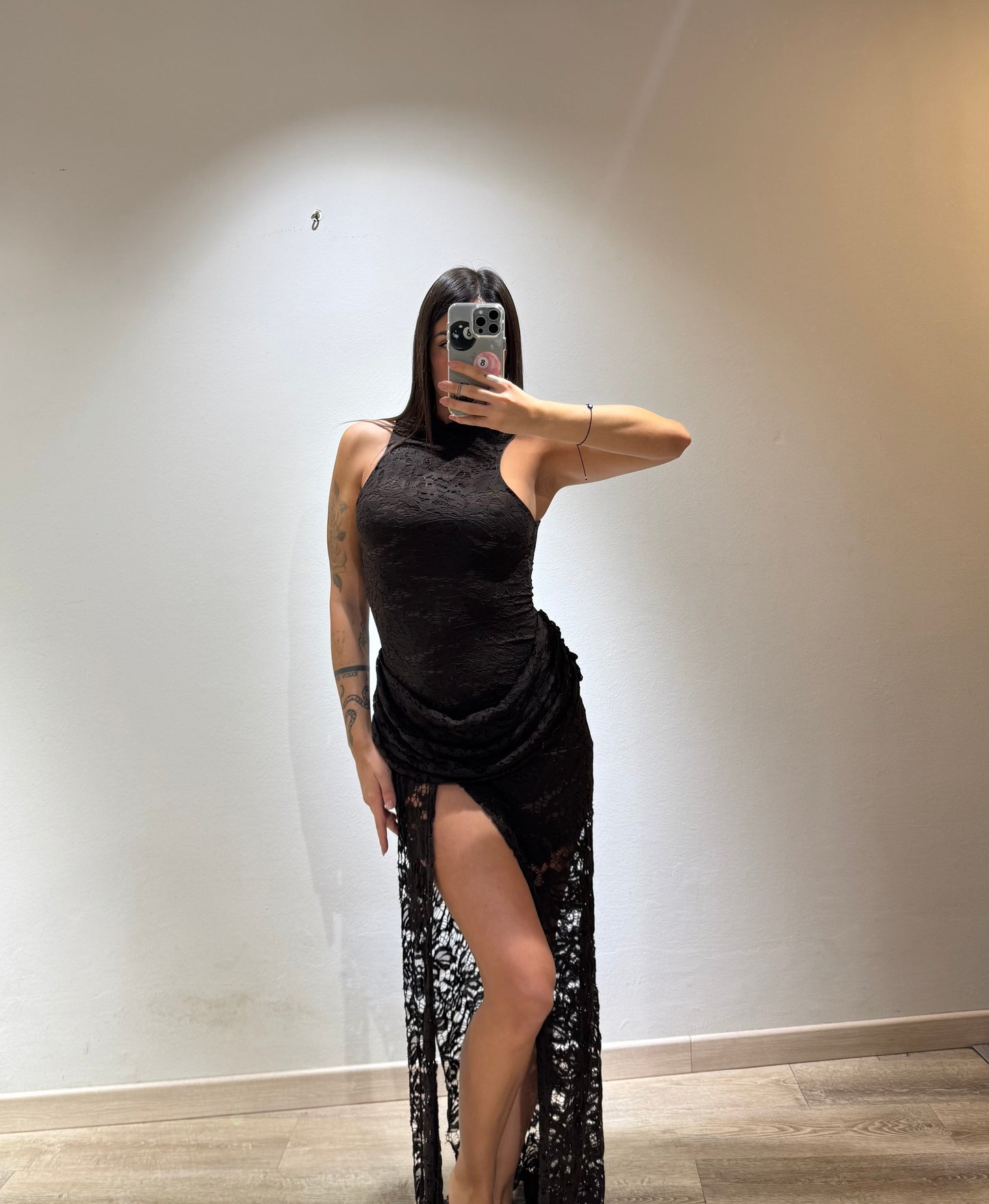 LONG DRESS LOLA MACRAME